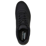 Mens Skechers Uno - Stand On Air Wide Fit Black/Black Sneaker Shoes