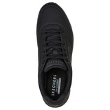 Mens Skechers Uno - Stand On Air Wide Fit Black/Black Sneaker Shoes