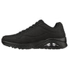 Mens Skechers Uno - Stand On Air Wide Fit Black/Black Sneaker Shoes