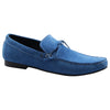Mens Zasel Bay Blue Leather Casual Boat Deck Loafers Sneakers Shoes