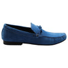 Mens Zasel Bay Blue Leather Casual Boat Deck Loafers Sneakers Shoes