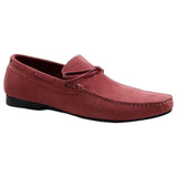 Mens Zasel Bay Pink Salmon Leather Casual Boat Deck Loafers Sneakers Shoes