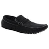 Mens Zasel Cruze Black Suede Leather Casual Boat Deck Loafers Shoes