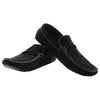 Mens Zasel Cruze Black Suede Leather Casual Boat Deck Loafers Shoes