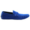 Mens Zasel Cruze Blue Suede Leather Casual Boat Deck Loafers Shoes