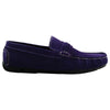 Mens Zasel Cruze Purple Suede Leather Casual Boat Deck Loafers Shoes