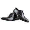 Mens Zasel Daniel Black Leather Lace Up Shoes