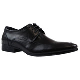 Mens Zasel Daniel Black Leather Lace Up Shoes