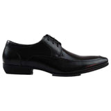 Mens Zasel Daniel Black Leather Lace Up Shoes