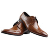 Mens Zasel Daniel Brown Leather Lace Up Shoes