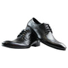 Mens Zasel Peter Black Leather Lace Up Work Formal Dress Wedding Shoes