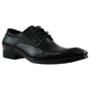Mens Zasel Peter Black Leather Lace Up Work Formal Dress Wedding Shoes
