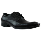 Mens Zasel Peter Black Leather Lace Up Work Formal Dress Wedding Shoes