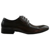 Mens Zasel Peter Dark Brown Leather Lace Up Work Formal Dress Wedding Shoes