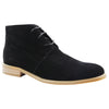 Mens Zasel Sage Boots Black Casual Suede Work Dress Casual Shoes Lace Up