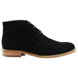 Mens Zasel Sage Boots Black Casual Suede Work Dress Casual Shoes Lace Up