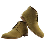 Mens Zasel Sage Boots Camel Casual Suede Work Dress Casual Shoes Lace Up