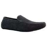 Mens Zasel Zenon Slip On Dark Grey Suede Boat Shoes