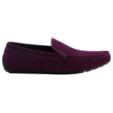 Mens Zasel Zenon Slip On Dark Purple Suede Boat Shoes