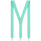 Boys Adjustable Mint Green 65Cms Suspenders