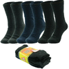12 Pairs X Mens Heavy Duty Thermal Cotton Work Winter Crew Socks