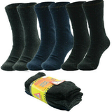 6 Pairs X Mens Heavy Duty Thermal Tough Cotton Work Winter Crew Socks