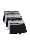 20 X Bonds Mens Everyday Trunks Underwear Black Stripe/Grey/Black