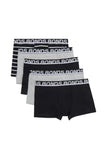 25 X Bonds Mens Everyday Trunks Underwear Black Stripe/Grey/Black