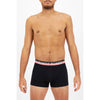 6 x Mens Bonds Stretchables Everyday Trunks Underwear Black With Pink Band