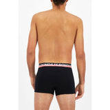 6 x Mens Bonds Stretchables Everyday Trunks Underwear Black With Pink Band