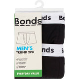 6 x Bonds Everyday Assorted Mens Trunks - Black/Navy/Grey