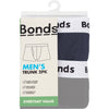 6 x Bonds Everyday Assorted Mens Trunks - Black/Navy/Grey