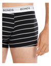 18 X Bonds Mens Guyfront Trunks Underwear Black / Grey Stripe