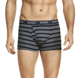 6 x Bonds Mens Guyfront Trunks Underwear Black / Grey Stripe