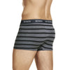 18 X Bonds Mens Guyfront Trunks Underwear Black / Grey Stripe