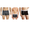 18 X Bonds Mens Guyfront Trunks Underwear Black / Grey Stripe