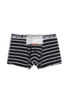 3 x Bonds Mens Everyday Trunks Underwear Black Stripe/Grey/Black