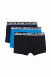 9 x Bonds Mens Everyday Trunks Underwear Black / Navy / Blue