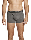 6 x Mens Bonds Guyfront Trunk Trunks Underwear – Charcoal Stripe