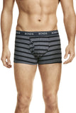 6 x Mens Bonds Guyfront Trunk Trunks Underwear – Charcoal Stripe