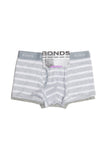 12 X Mens Bonds Guyfront Trunk Trunks Underwear – Grey Stripe