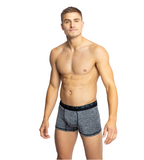 4 x Jockey Mens Microfibre Comfy Trunks Black Marle Underwear