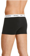 3 x Mens Bonds Guyfront Trunks Underwear Undies Black Pack