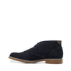 Mens Hush Puppies Terminal Wide Navy Leather Work Lace Up Boots