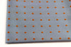 Mens Light Blue & Orange Small Polka Dot Silk Pocket Square