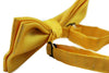 Mens Yellow With Silver Stars Matching Bow Tie & Pocket Square Set