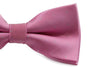 Mens Light Pink With Silver Stars Matching Bow Tie & Pocket Square Set