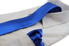 Mens Blue 8cm Neck Tie & Matching Pocket Square Set