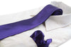 Mens Dark Purple 8cm Neck Tie & Matching Pocket Square Set