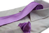 Mens Light Purple 8cm Neck Tie & Matching Pocket Square Set